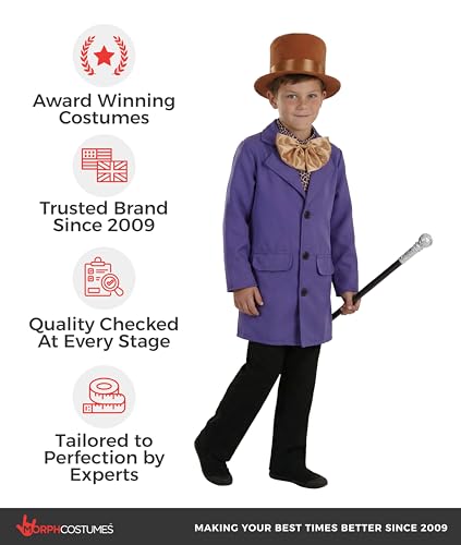 Fun Shack Chocolate Factory Owner Costume Kids, World Book Day Costumes for Boys, World Book Day Costumes for Kids, Large - Image 4