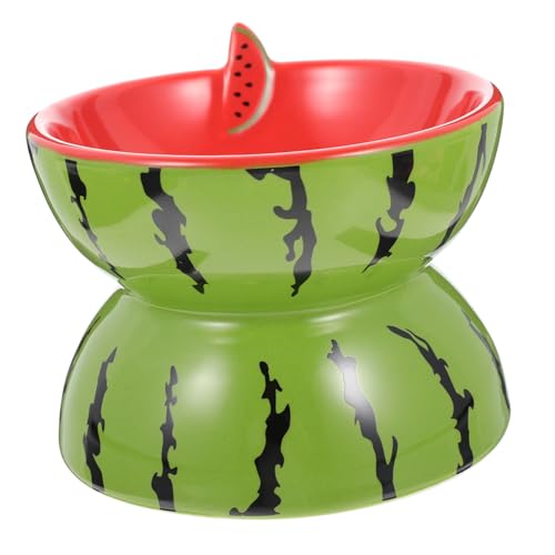 VICASKY Adorable Pattern Cat Bowl Elevated Design for Comfortable Mealtime Wear Resistant Pet Bowl for Daily Use Convenient Feeding for Cats and Dogs Present for