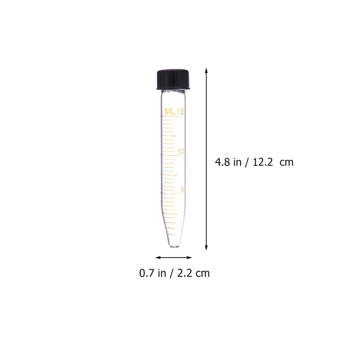Zentrifugenröhrchen mit Deckel für Labor 15ml Glas