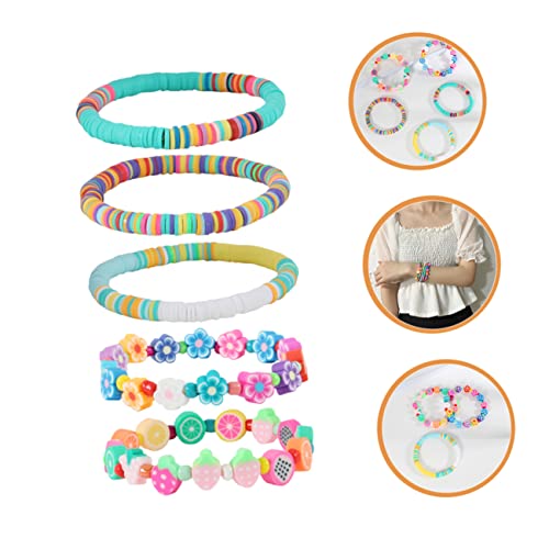 Bracelets d'été en argile polymère pour la plage et festivals
