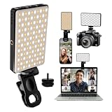 LED Selfie Light, VIOK Phone Fill Light with 120 LED & 3000mAh Rechargeable, Stepless Dimmable & CRI