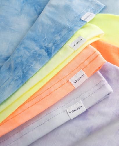 Boys Tie Dye Shirt Quick Dry Fitted Tshirt Lightweight Short Sleeve Crewneck Tee Moisture Wicking T-Shirt4