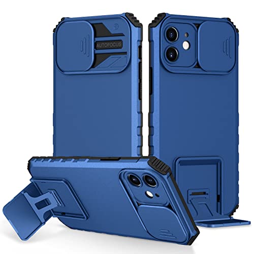 Funda para iPhone 10 con soporte dimensional azul ideal para ver vídeos de viaje