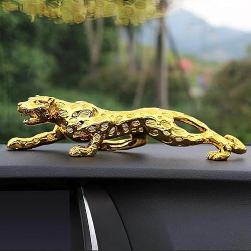 URBANVIBE HANDICRAFTS Golden Jaguar Showpiece - TV Unit House Decoration Items for Living Room, Show Piece for Home Decor (Spotted Design) (12 Inch/30 Cm) URBANVIBE HANDICRAFTS Golden Jaguar Showpiece - TV Unit House Decoration Items for Living Room, Show Piece for Home Decor (Spotted Design) (12 Inch/30 Cm)