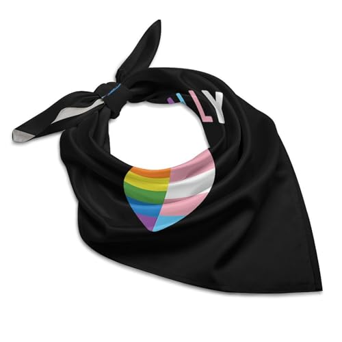 Csemeie Pride Month LGBTQ Gay Pride Ally Bandana Hair Scarf Headband Adjustable Neckerchief for Men Women Decor