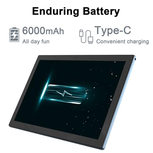 Image of Android Tablet, 10 inch Tablets with Case, 6GB RAM+64GB ROM / 1TB Expandable Tableta, 1.8Ghz Quad-core Processor, 1280*800 IPS Touch Screen, 8MP Camera, 6000mAH Battery, 2.4G /5G Wifi 6 BT 5.0 Tablet