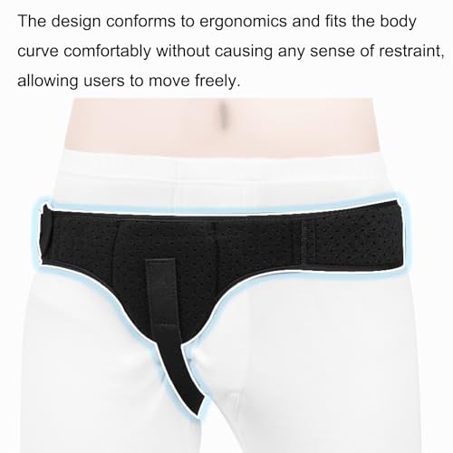 Faja para Hernia para Hombre con Almohadillas de Compresión Extraíbles miniatura 4
