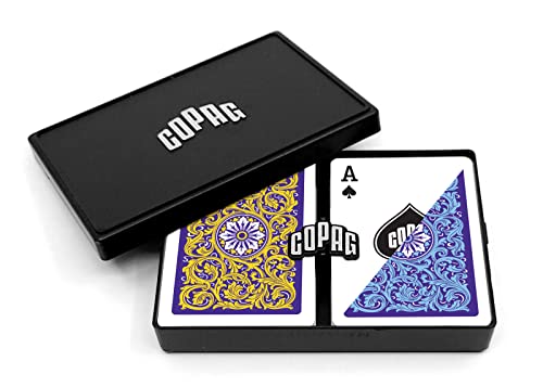 Copag 1546 Neoteric Design 100%�v���X�`�b�N �g�����v �|�[�J�[�T�C�Y �C�G���[/�u���[ �_�u���f�b�L�Z�b�g (���M�����[�C���f�b�N�X)