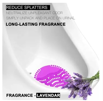 Scentric Urinal Mat for Toilet, (Pack of 10) Lemon Fragrance Urinal Screen Mat, Toilet Mat, Urinal Hygiene Products, Urinal Screen Mats with Fragrance, Anti Splash Urinal Mat. 4 41haEKWEOcL