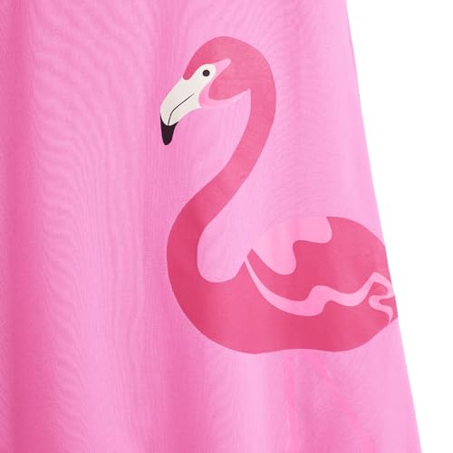 Image of YouGotPlanB Girls 100% Cotton A-Line Printed Dress | Above Knee Length Summer Frock | Soft & Breathable Casual Wear for Girls (Ages 3-14 Years)