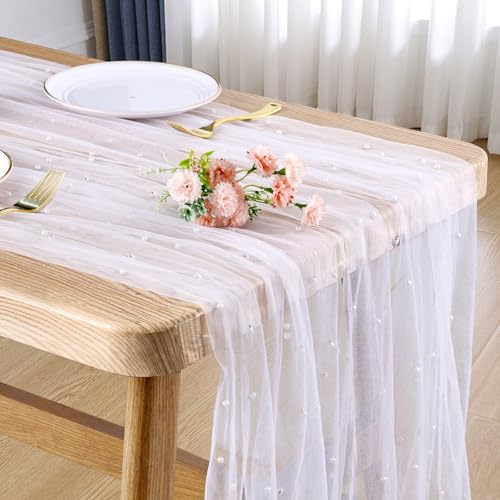 Pearl Table Runner 30 x 120 Inch