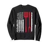 Funny American Flag Grilling Tools BBQ Grill Outil de barbecue Sweatshirt
