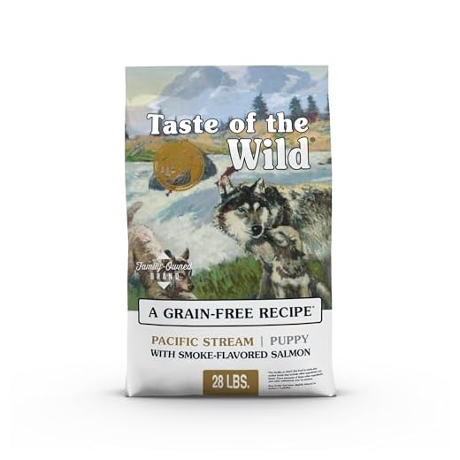 Taste of the Wild Pacific Stream Grain-Free Dry Puppy Food with Smoke-Flavored Salmon 28lb