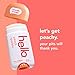 Hello Peach Aluminum Free Deodorant for Women + Men, Natural Fragrance, Dermatologically tested, Baking Soda Free, Parabens Free, Dye Free, 24 Hour Odor Protection, (Pack of 2)