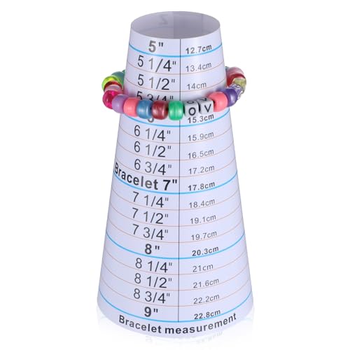 2 Pcs Bracelet Mandrel and Bracelets Sizer Measuring Tool Bracelet Sizers Wrist Size Measure Tool Wrist Sizer Bangle Gauge Sizers for Jewelry Necklace Sizing Making Travel Friendly Making