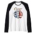 Football Cheer Nana Grandma Blue White Pom Pom Leopard Raglan Baseball Tee