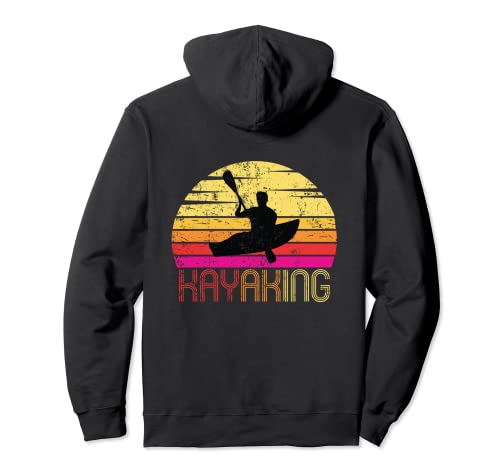 Kayak Retro Kayaking Design - Kayaking Gift Felpa con Cappuccio