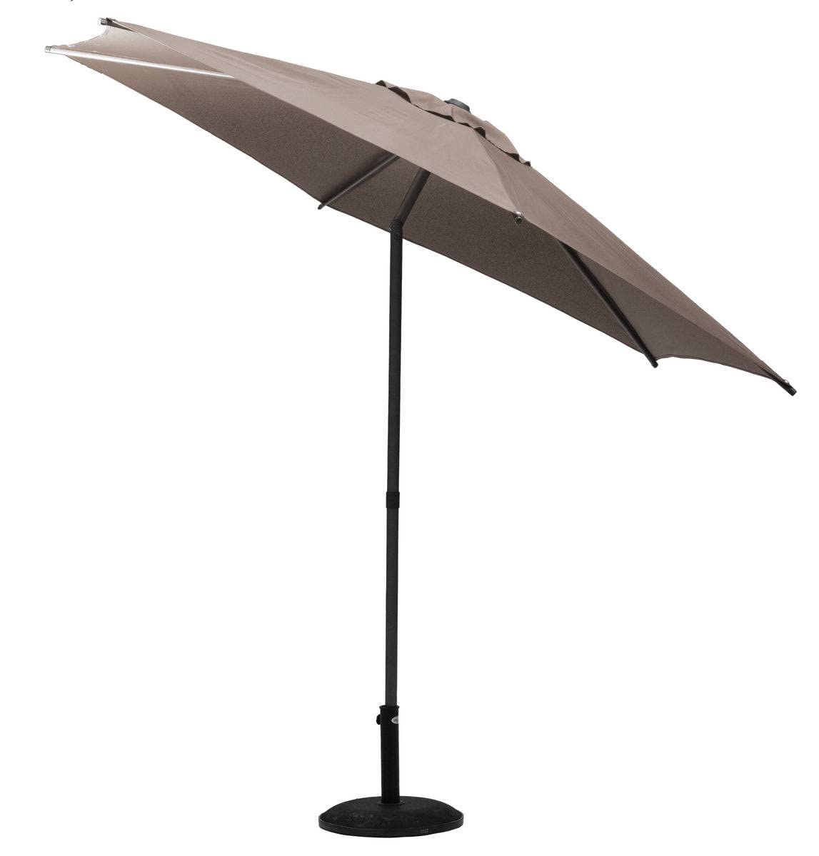 Hesperid parasol SOYA okrągły - Szarobrązowy, Szarobrązowy, Design