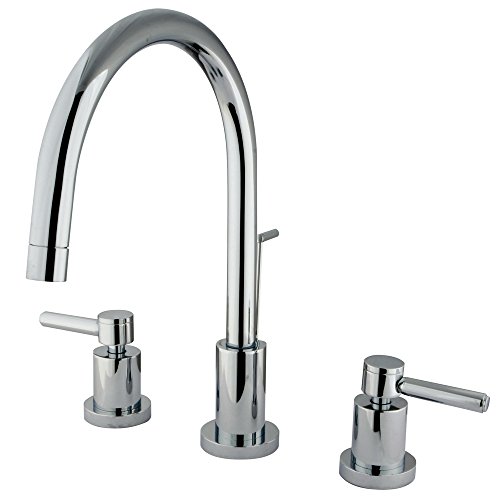 Nuvo ES8921DL Elements of Design South Beach 4 to 8 2-Handle Mini-Widespread Lavatory Faucet, 7-7/8, Polished Chrome