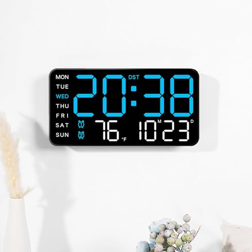 Décoration d'intérieur multifonction avec horloge murale Del lisible - 3