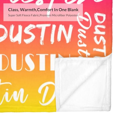 Name Blanket Personalized Name Blanket Customized Blanket with Name Text for Adult Kid Birthday Christmas Mothers Fathers Valentines Day Gift