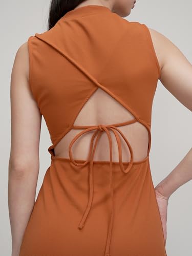 Image of Tokyo Talkies Women's Shoulder Straps Bodycon Short Dress | Chic & Stylish | Perfect for Parties, Date Nights & Evening Glam