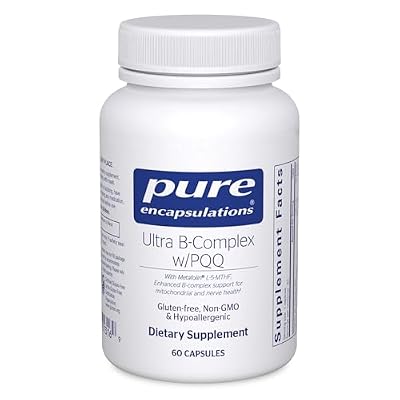 Pure Encapsulations Ultra B-Complex with PQQ | Vitamin B Supplement to Support Nerves, Cells, Methylation, and Mitochondrial Health* | 60 Capsules