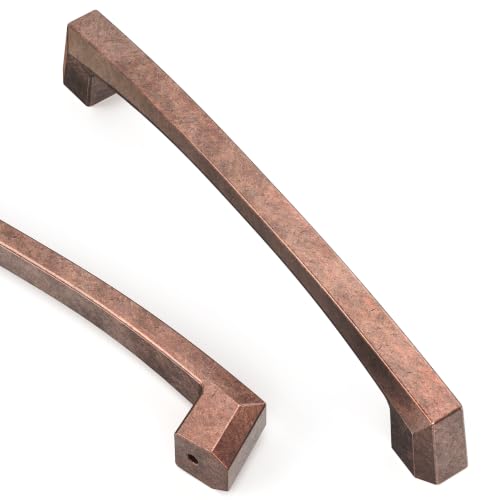 Asidrama 10 Pack 5 inch Antique Copper Kitchen Cabinet Handles