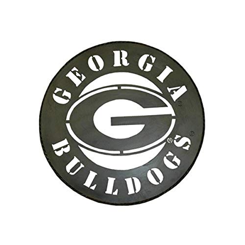 Game Day Outfitters NCAA Georgia Bulldogs Circle Metal Wall Art, One Size/24, Multicolor