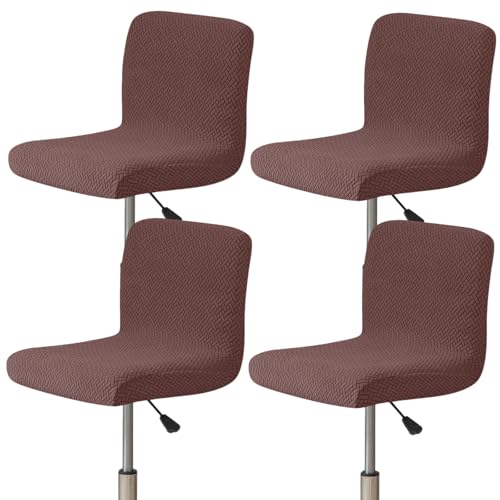 Image of Chair Covers Bar Stool Cover 4pc Bar Chair Cover Swivel Bar Stool Slipcover | Stretch Counter Height Bar Stool Cover High Back Chair Cover Counter Stool Bar Chair Covers for Kitchen Pub Dining Room,51
