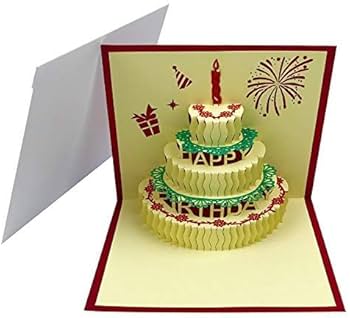 New Special Design 3D Pop Up Card Happy Birthday Greeting Card Unique Birthday Gift Laser Cut Pop Up Invitation Cards - View #11