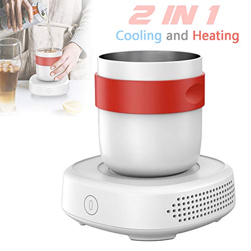 HUA JIE Scaldabiberon Elettrico Digitale, Mini Wine Cooler, Multifunzione Scalda E Raffredda Biberon Secchiello Vino Refrigerante per Ufficio Party Viaggi Birra Cola Succhi Vino Bevande