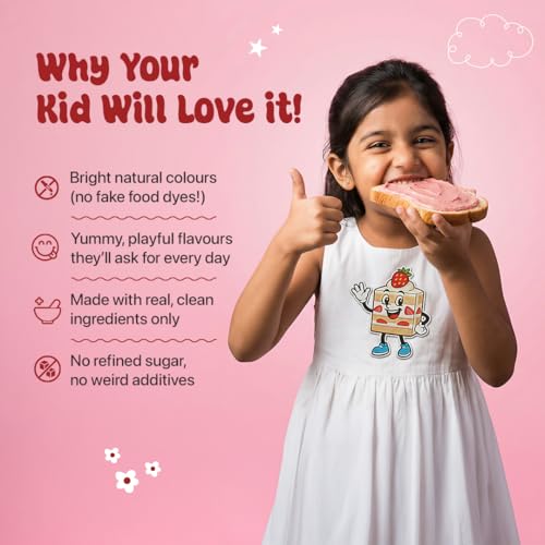 Image of Asmita Organic Farms (Kids Edition) Nutty By Nature Tasting Box 400g | Healthy Nut Spread for Kids | No Refined Sugar, No Palm Oil, No Preservatives | 4 Yummy Flavours | 100g Each Jar