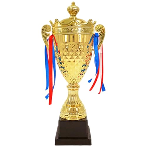 Trophée en métal brillant de 14,6 pouces, une coupe exquise pour compétitions sportives