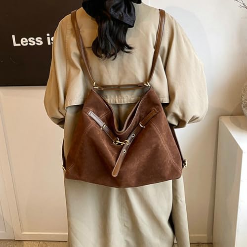 Suede Crossbody Bag 2025 Fall Winter Suede Tote Bag Hobo Purse Casual Shoulder Handbag Large Satchel for Women2