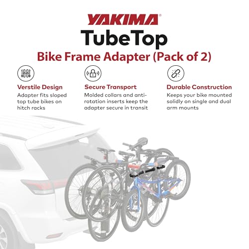 Image of Yakima TubeTop Hitch Mounted Bike Rack Seat Post Adapter, 2 Pack