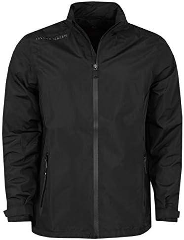 Island GREEN Mens Waterproof Taped Seams Breathable Windproof Golf Jacket Island GREEN Mens Waterproof Taped Seams Breathable Windproof Golf Jacket