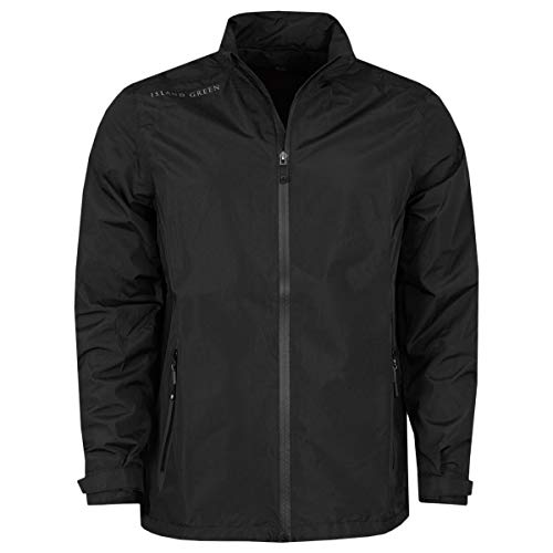 Island Green Chaqueta de Golf a Prueba de Viento Transpirable - Negro - M