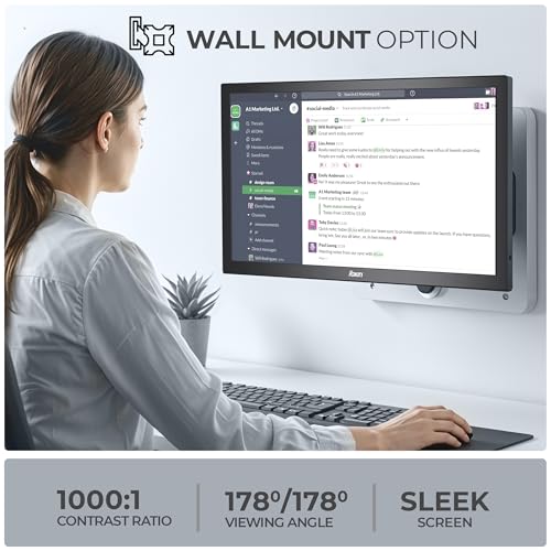 Image of Foxin 19.5 Inch (48.26 cm) Crystal Flat LED Monitor | True Pixel HD Display, 1366x768p, 16.7M Colors, 5ms, 60Hz | HDMI & VGA Ports | Slim, Wall Mountable | Desktop /Office /CCTV Use | 1 Year Warranty