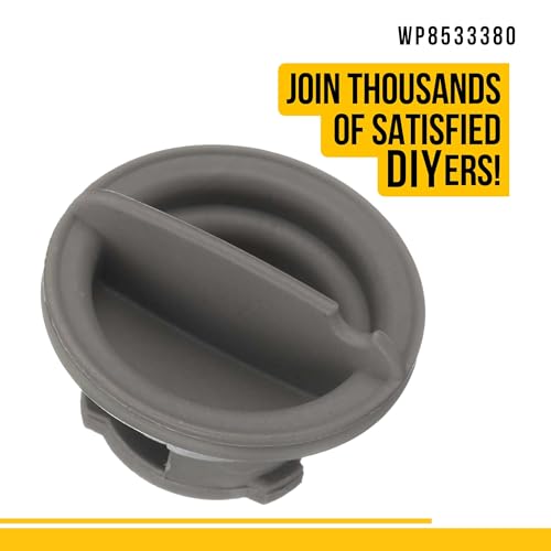 Image of PartsBroz WP8533380 Rinse Aid Cap - Compatible With Whirlpool Kenmore KitchenAid Amana Dishwasher - Replaces AP6012935 8533380 8533379 922896 PS11746156 Ultra Durable Replacement