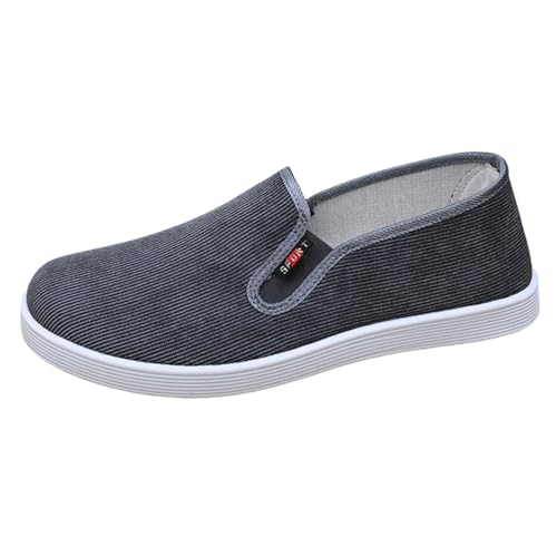 Generisch Zapatillas para hombre, zapatillas clásicas, zapatillas de lona anchas con plantilla suave, zapatos de noche informales para hombre, zapatos de senderismo cómodos, zapatillas para hombre con