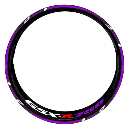 Felgen Aufkleber Felgenaufkleber Für Suzuki GSXR750 GSX R750 GSX-R750 17 Zoll Felgenstreifen, Reflektierende Aufkleber, Komplettset Motorrad Dekor Felgenaufkleber(Farbe 7)