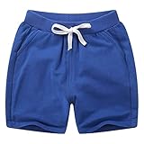 HDLEXD Unisex Baby Boys Girls Summer Solid Color Cotton Sport Jogger Shorts Casual Elastic Waist Act