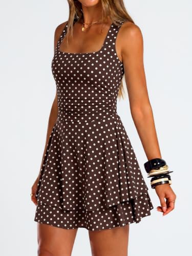 Image of Trendy Queen Women Mini Summer Party Homecoming Beach Vacation Sun Dresses