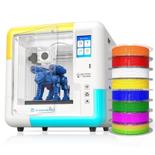 X-Maker AI Kids 3D Printer, Enclosed, Wi-Fi Printing, App Control, Ready to Print, 8,000+ 3D Toy Templates Updated Weekl