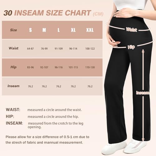 Leafigure Maternity Wide Leg Pants with Pockets - image 6