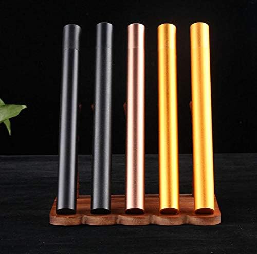 Aluminium Alloy Incense Tube Incense Barrel Small Storage Box Joss Stick Convenient Metal Carrying Case 21cm SN2447 - (Color: 2)