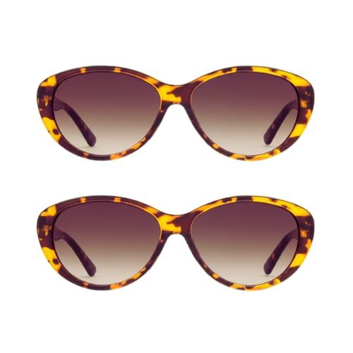 Image of proSPORT | Cat Eye Womens Full Lens Tinted Reading Sunglasses Oversize NOT BIFOCAL