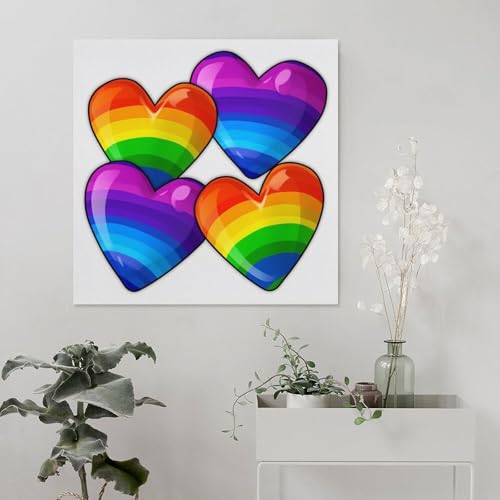 Toile gay Pride abstraite pour salon et chambre moderne