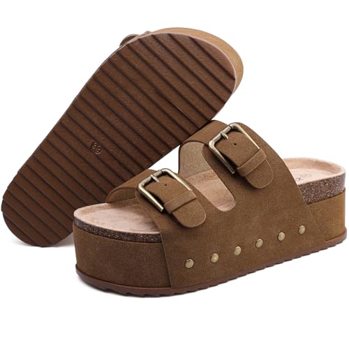 ziitop Womens Sandals Platform Sandals Women Comfortable Beach Essentials Memory Foam Slides for Women